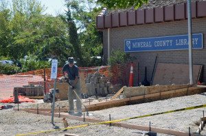 The Mineral County Library is receiving a facelift to its front entrance thanks to a large bequest from Norma Joyce Scott. “We got this bequest