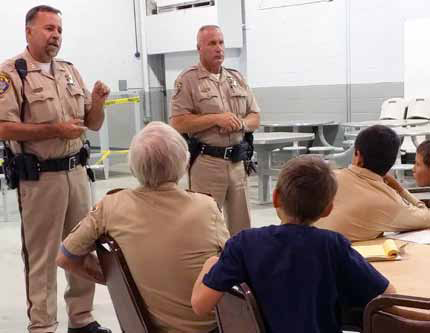 Sheriff, Undersheriff Speak to Local Boy Scouts