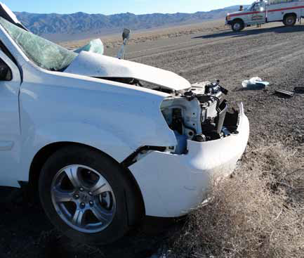 Crash near Mina kills two Saturday morning