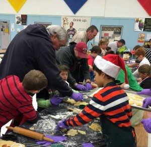 Courtesy photo Students from Tricia Schumann and Sandy Esspnpreis’ classes made holiday cookies with the help of their family and friends.