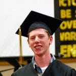 Gary Hamrey was all smiles after receiving his diploma.